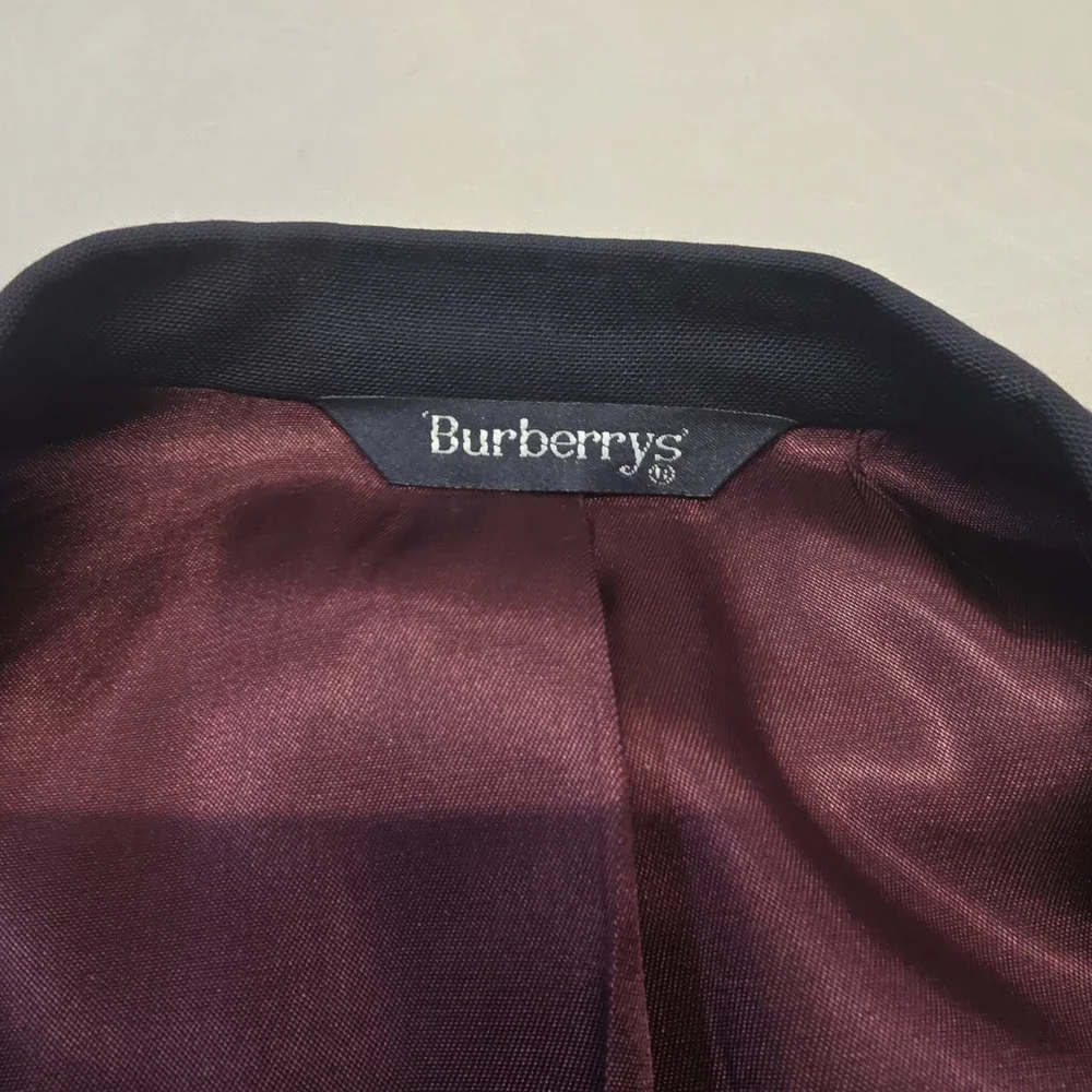 Burberrys Navy Blue Blazer Men‎ 48L Silver Buttons *read*